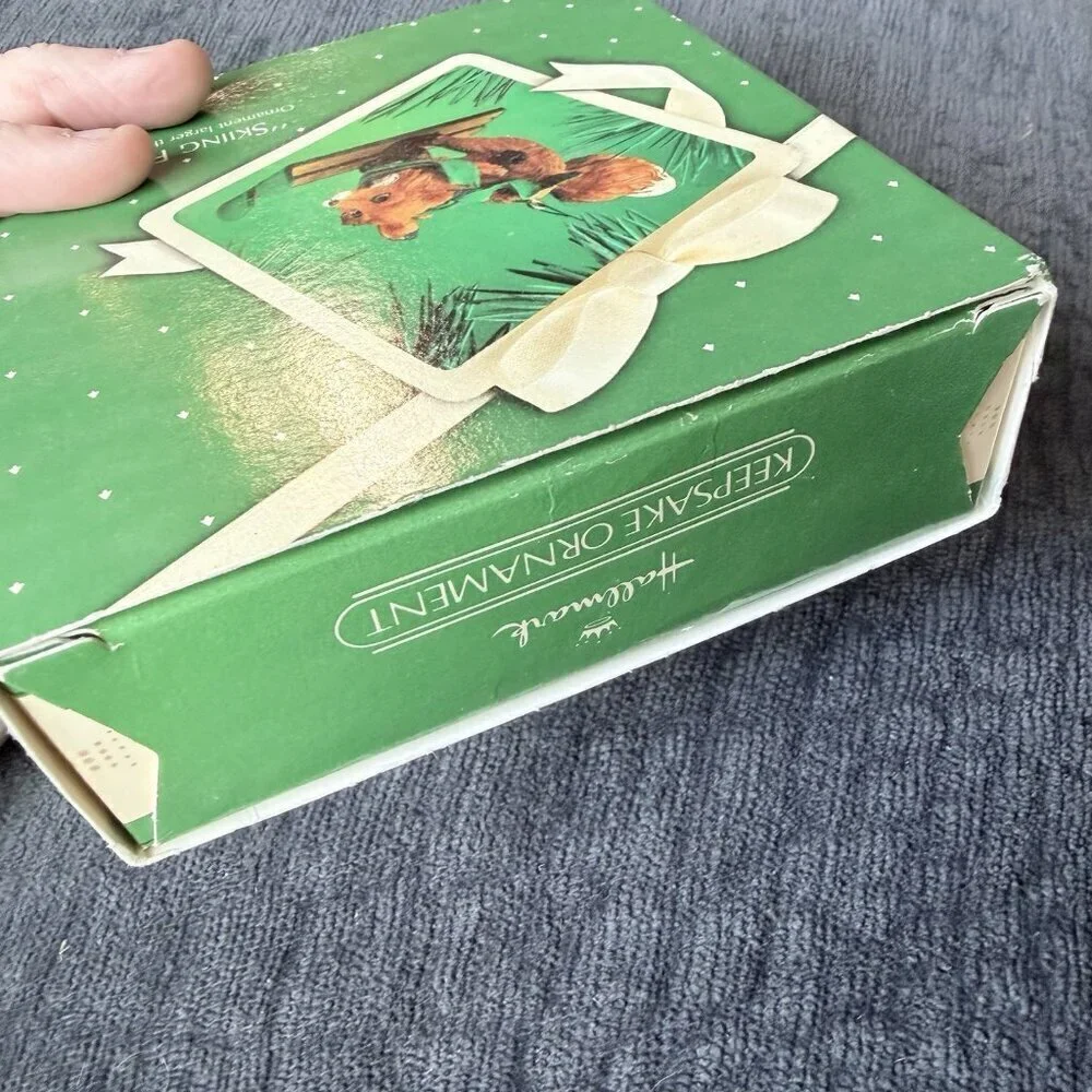 Hallmark 1983 Skiing Fox New In Box Vintage Hallmark Keepsake Ornament